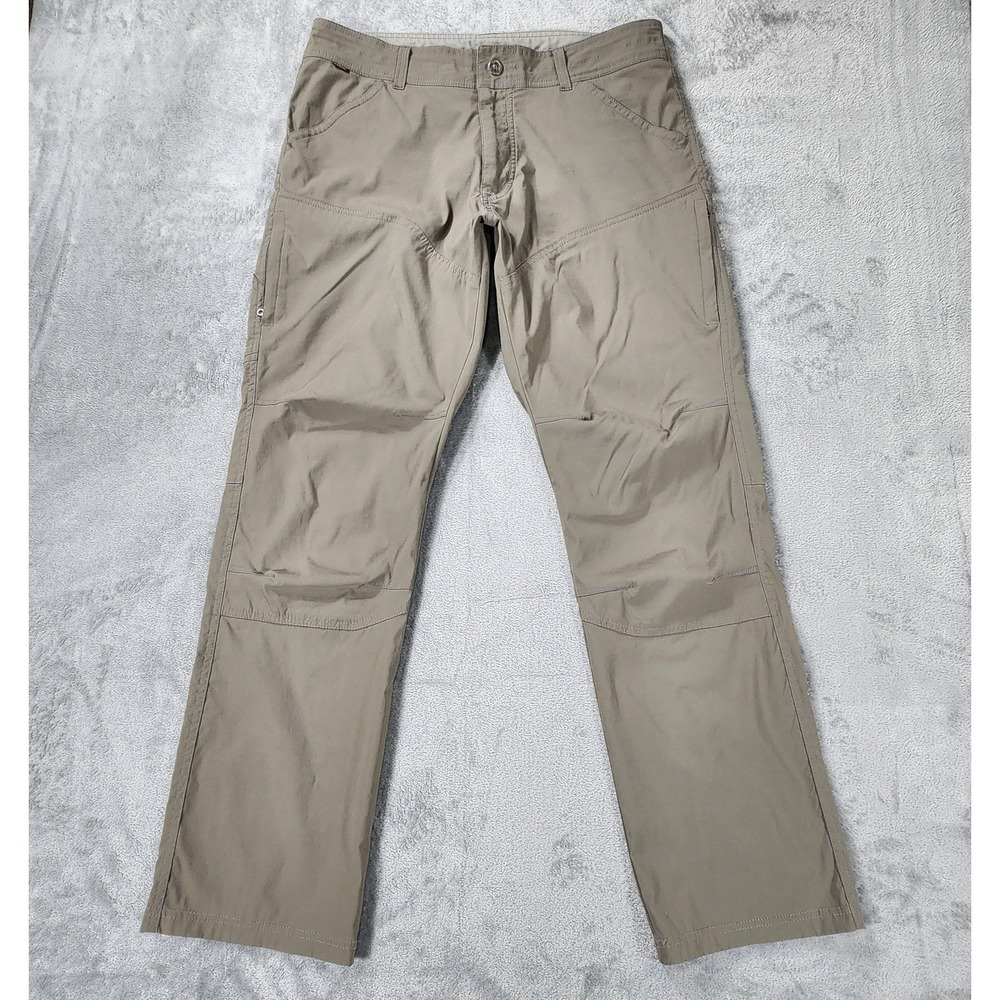 Kuhl Pants Mens 36x32 Tan Renegade Stretch‎ Nylon Hiking Outdoor Trail Travel